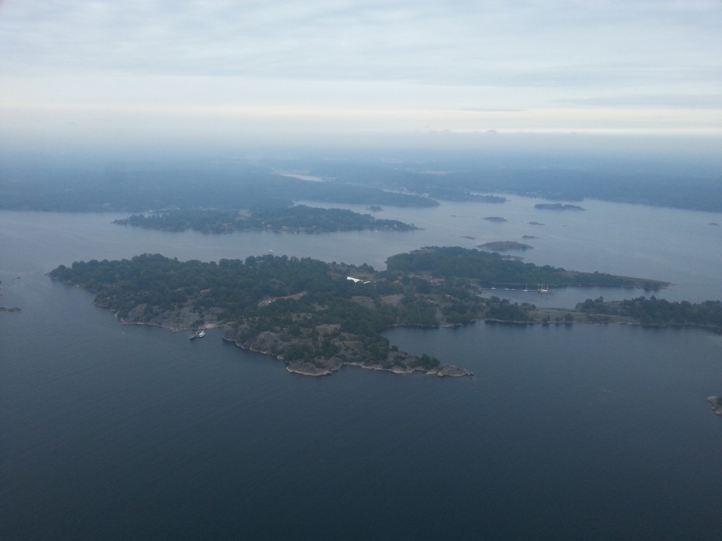 Tjärö fotograferad från helikopter